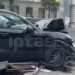 «Порше» протаранил остановку в российском городе