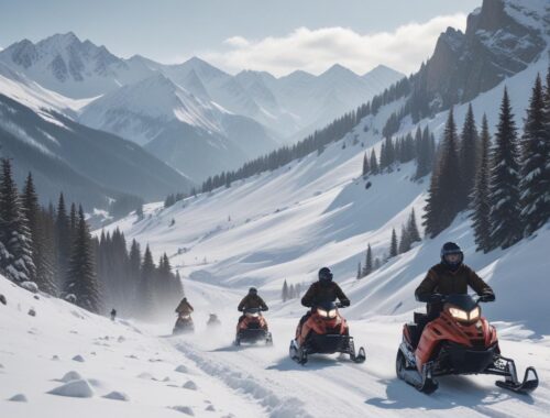 Катание на снегоходах в горном регионе по доступным ценам