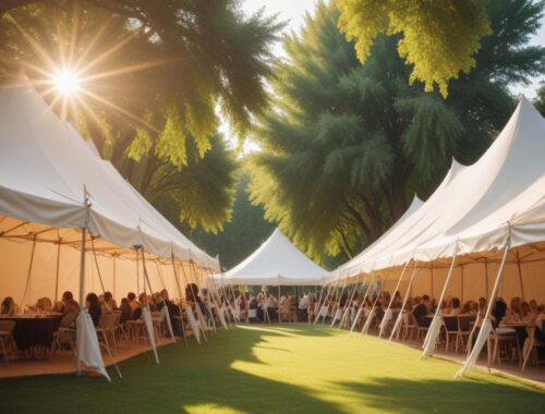 Аренда шатровых конструкций для мероприятий, виды, размеры и условия аренды