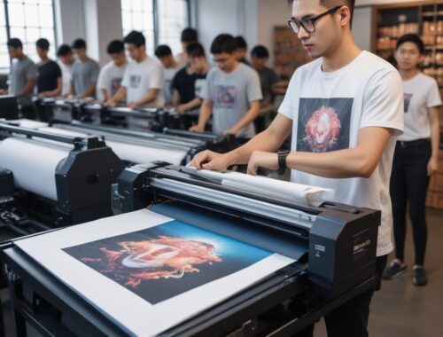 Печать на футболках начинается от 500 тенге