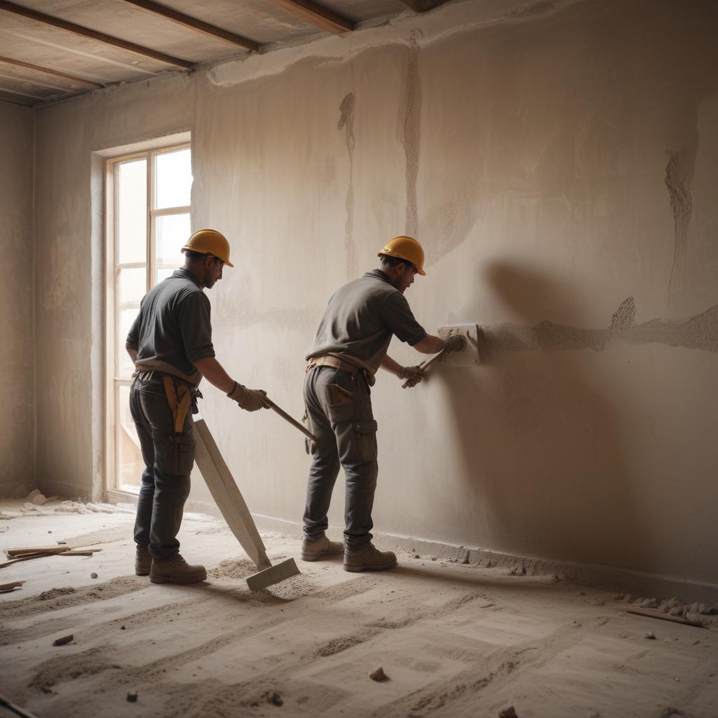 Штукатурные работы: механизированная и ручная штукатурка стен