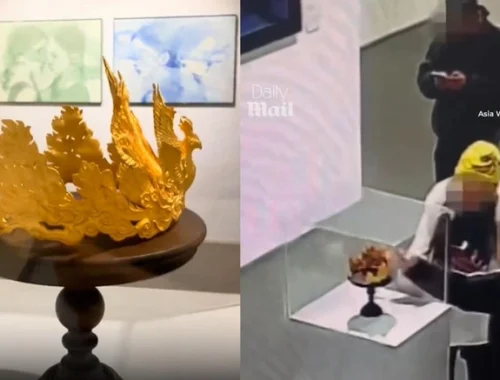 В Китае подросток разбил золотую корону в музее (видео). Сколько она стоила?