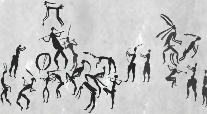 Наскальные рисунки народа сан: исследование танцевальных сцен в Южной Африке