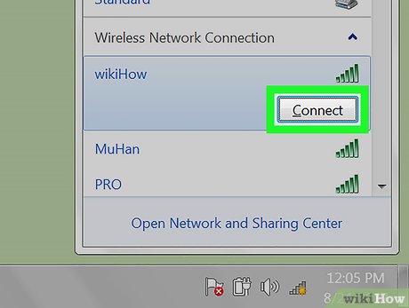 This connects you to the network.