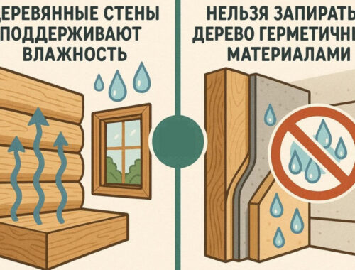Утепление деревянного дома изнутри: решения для домов из бруса и брёвен